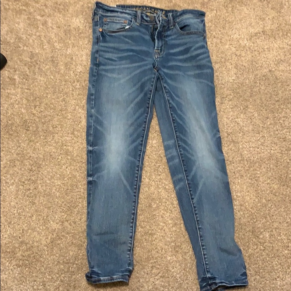 Blue American Eagle skinny jeans
